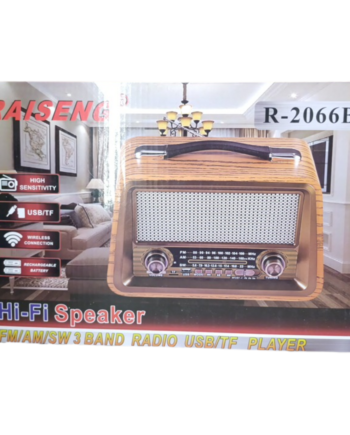 رادیو و اسپیکر و پحش کننده موزیک رایزنگ RAISENG RADIO SPEAKER USB TF & MP3 MUSIC PLAYER R-2066BT